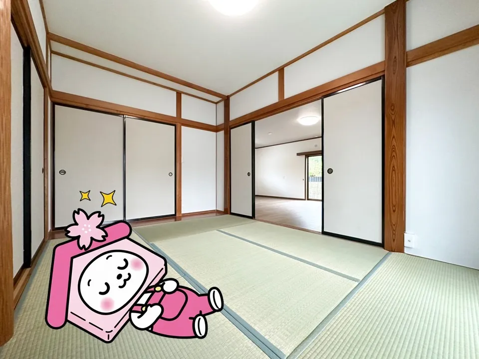【郡山市富久山町久保田】畳入りました！LDKとのつながりもいい感じです😊