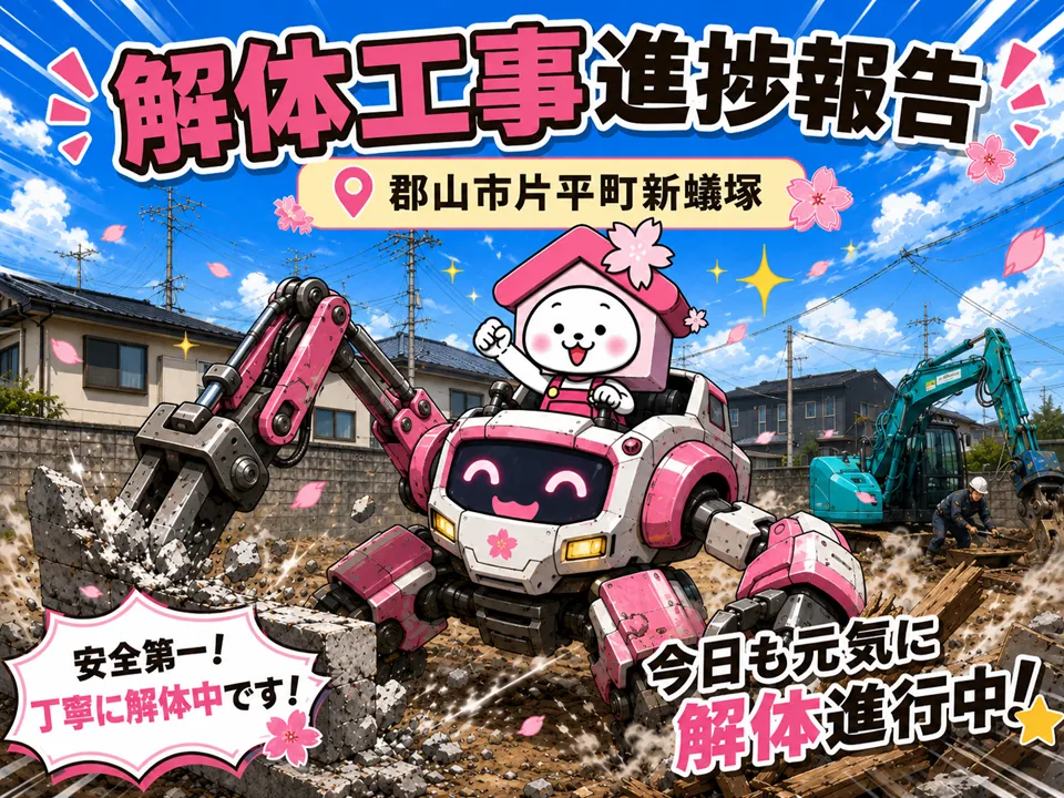 あの建物がここまでスッキリ！解体工事は完了間近