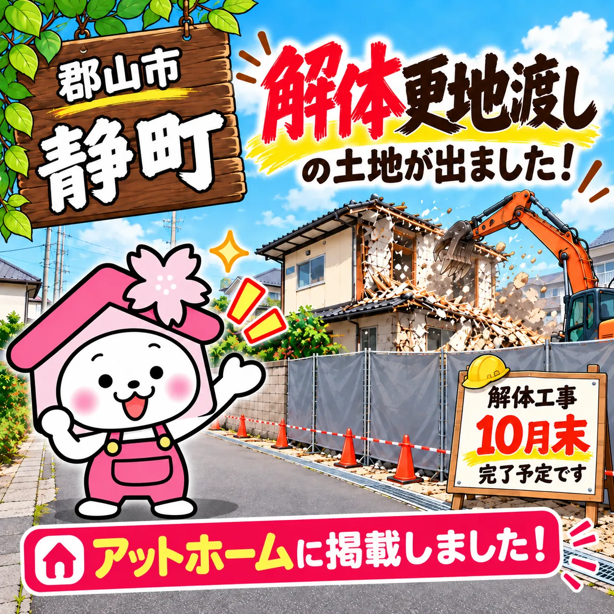 郡山市静町にも土地が出ました🏠